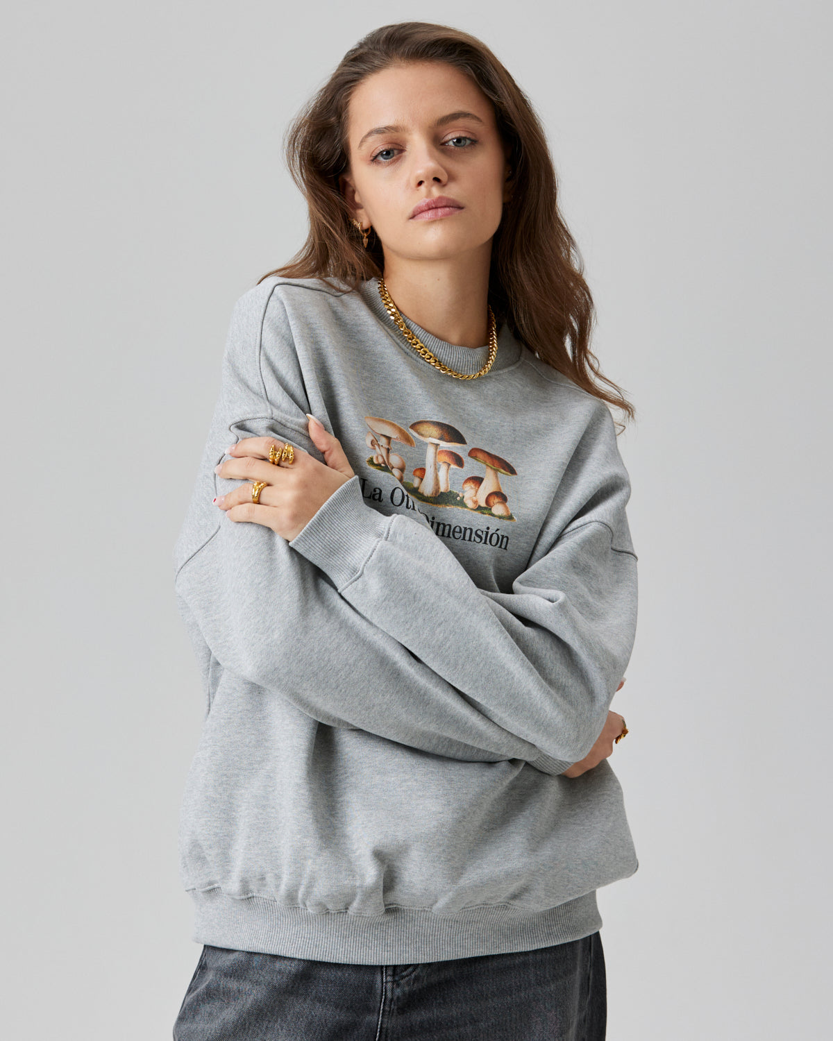 Champion sweater grey crew neck outlet girl